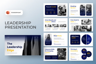 Professional Leadership Presentation PowerPoint Template